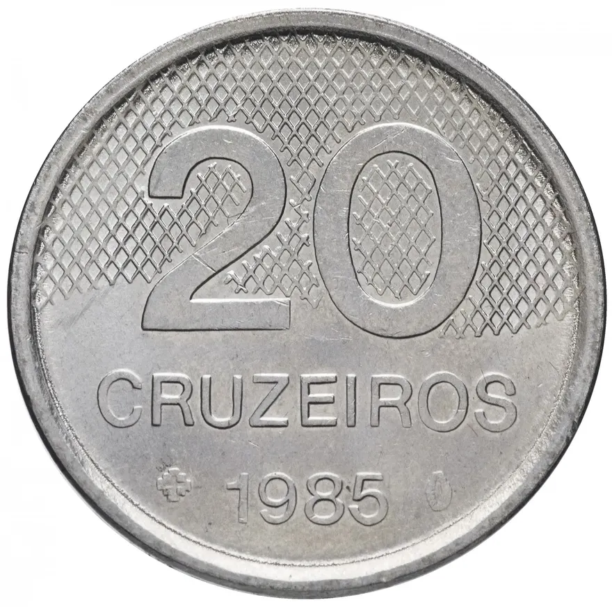 Бразилия 20 крузейро 1985, аверс