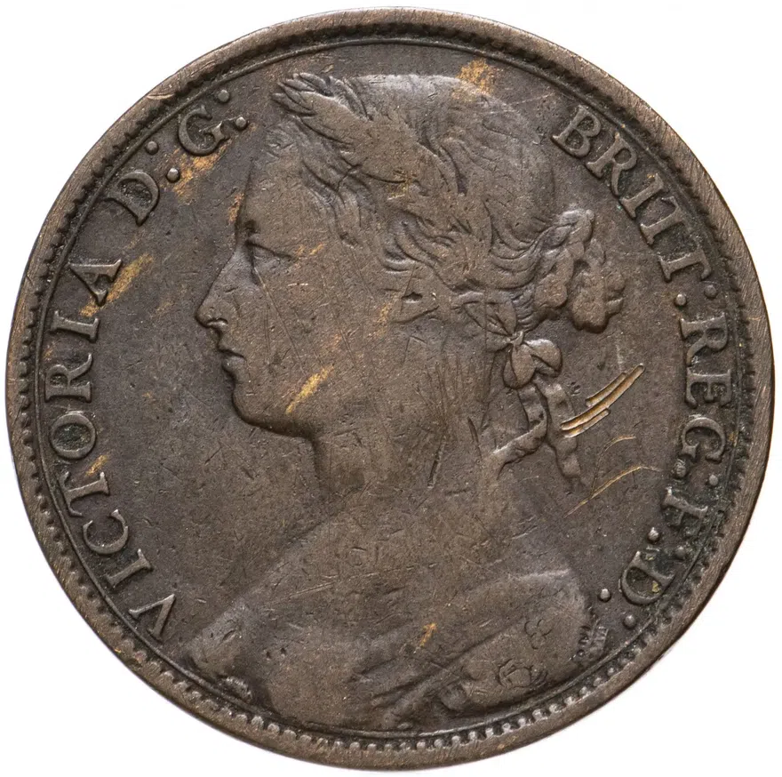 Великобритания 1 пенни (penny) 1879, реверс