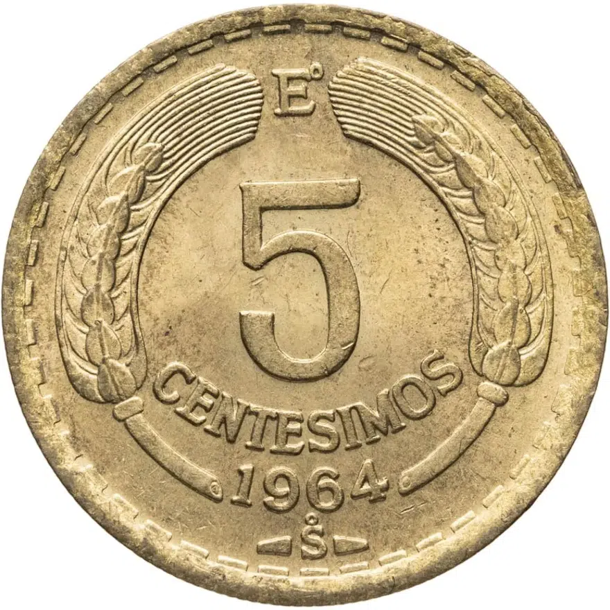 Чили 5 сентесимо (centesimos) 1964