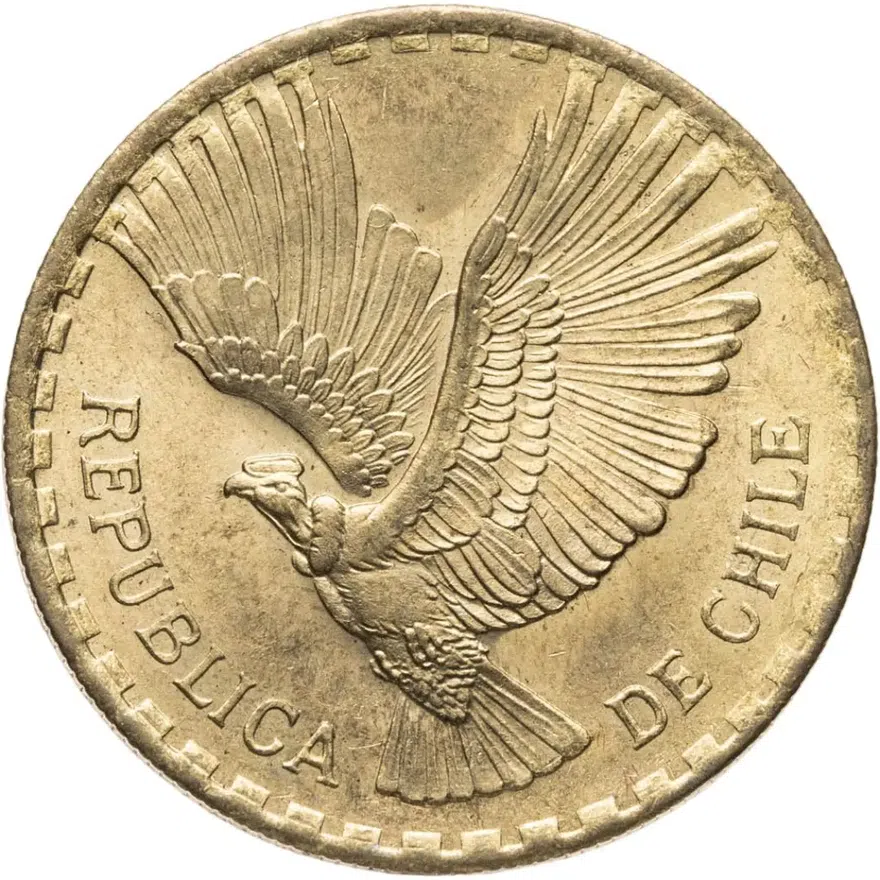 Чили 5 сентесимо (centesimos) 1964, реверс
