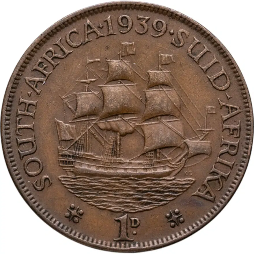 ЮАР 1 пенни (penny) 1939