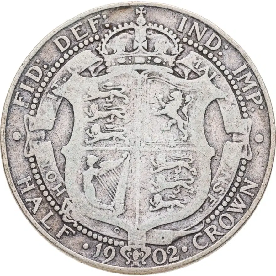 Великобритания 1/2 кроны (crown) 1902