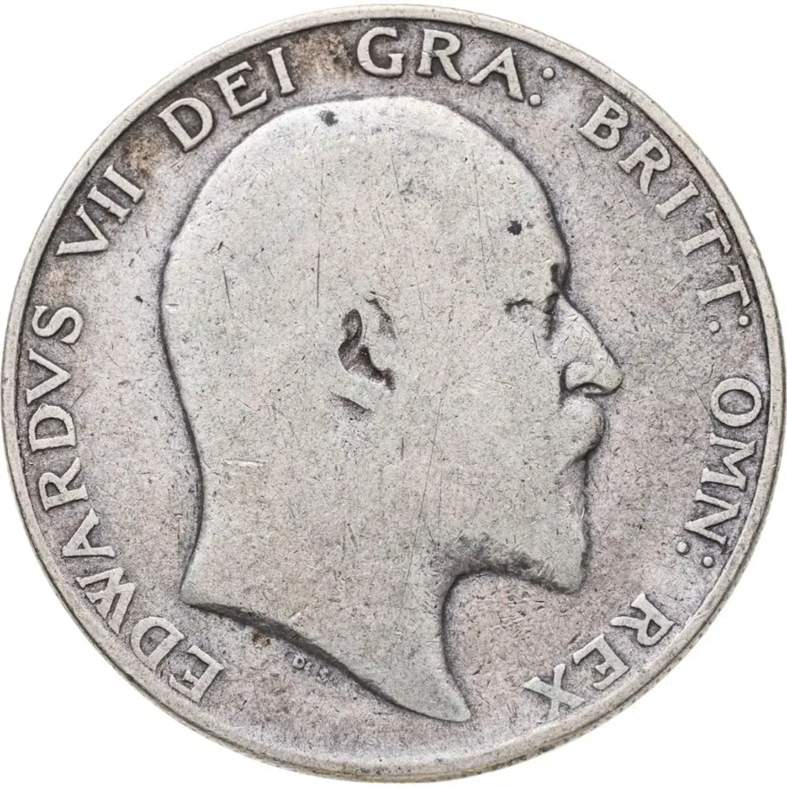 Великобритания 1/2 кроны (crown) 1902, реверс
