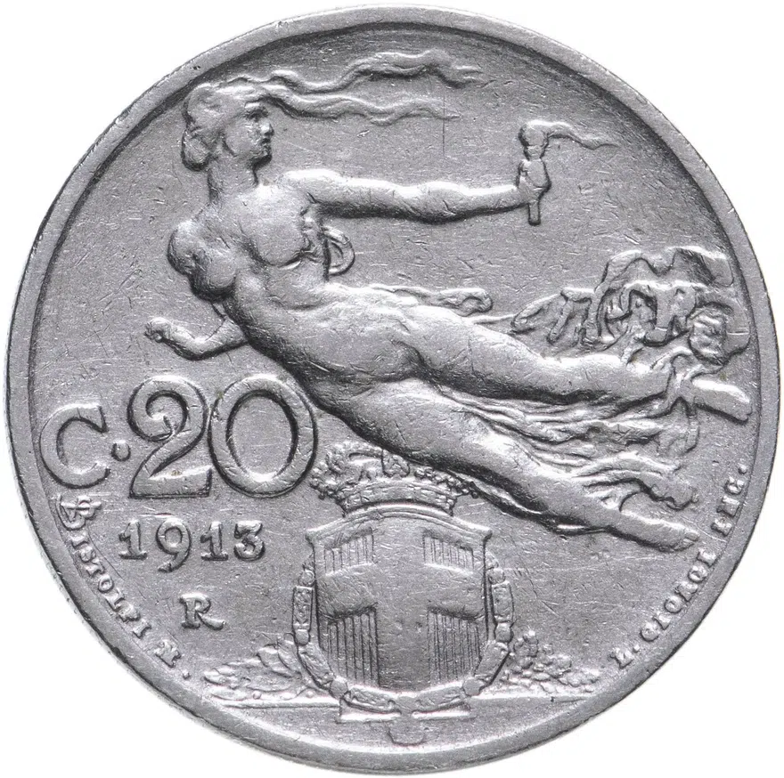 Италия 20 чентезимо (centesimi) 1913