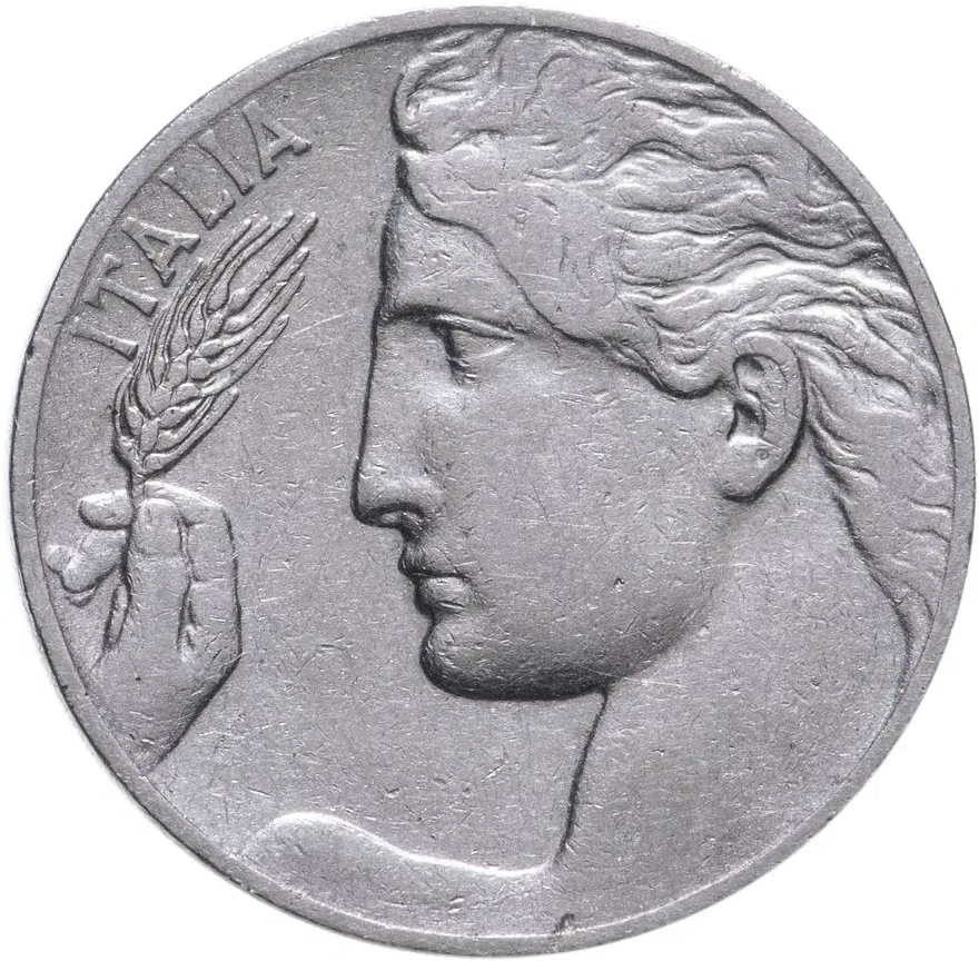 Италия 20 чентезимо (centesimi) 1913, реверс
