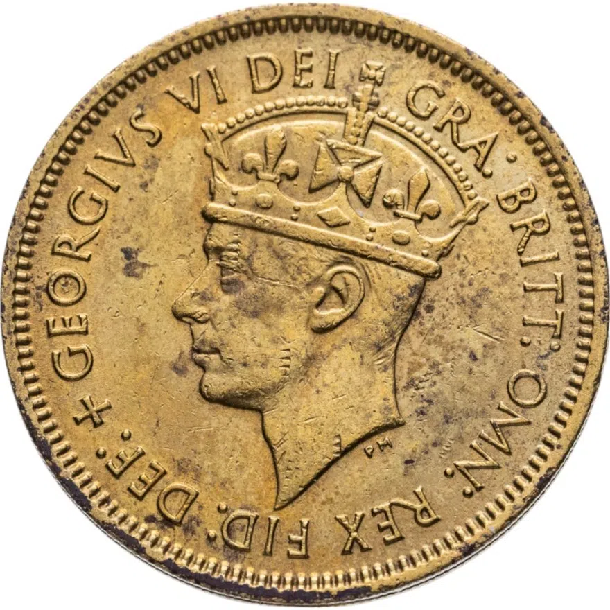 Британская Западная Африка 1 шиллинг (shilling) 1952, реверс
