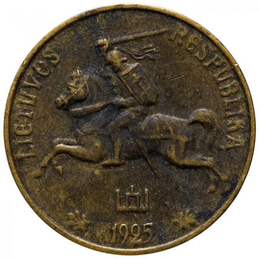 Литва 20 центов 1925, реверс