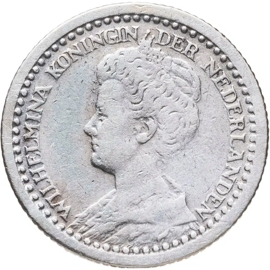 Нидерланды 10 центов (cents) 1925, реверс