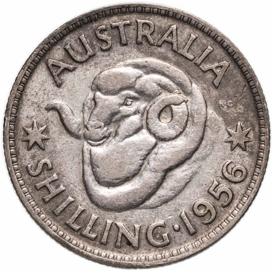 Австралия 1 шиллинг (shilling) 1956