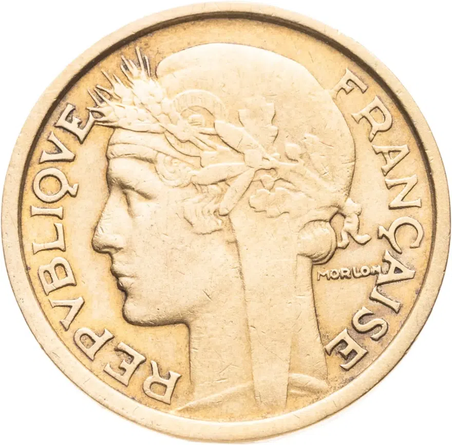 Франция 1 франк (franc) 1931, реверс