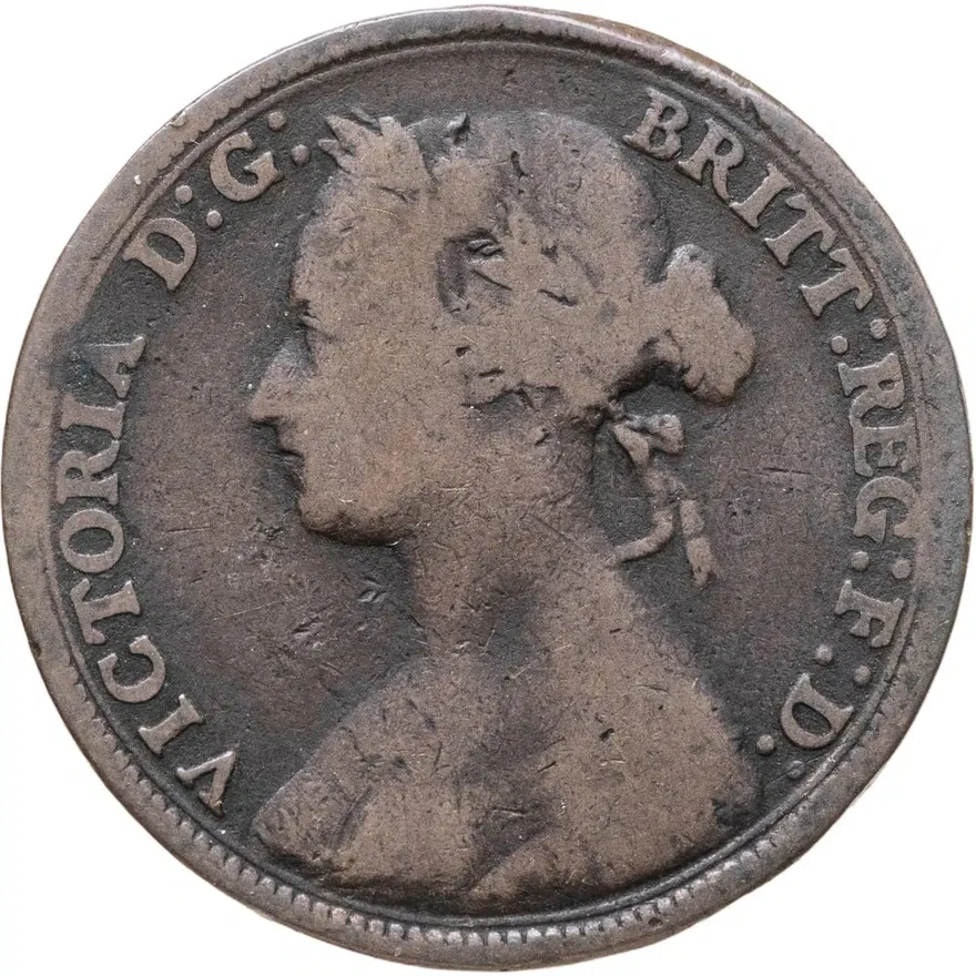 Великобритания 1/2 пенни (penny) 1880