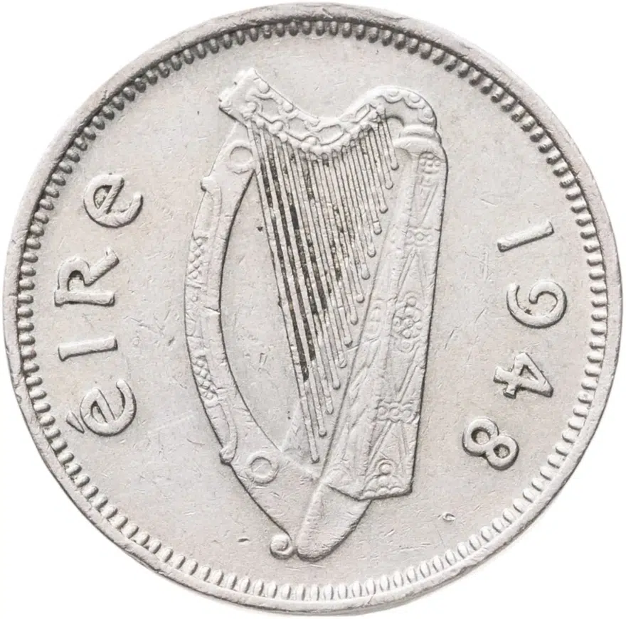 Ирландия 3 пенса (pence) 1948