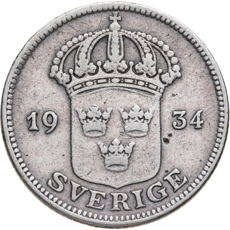 Швеция 50 эре (ore) 1934
