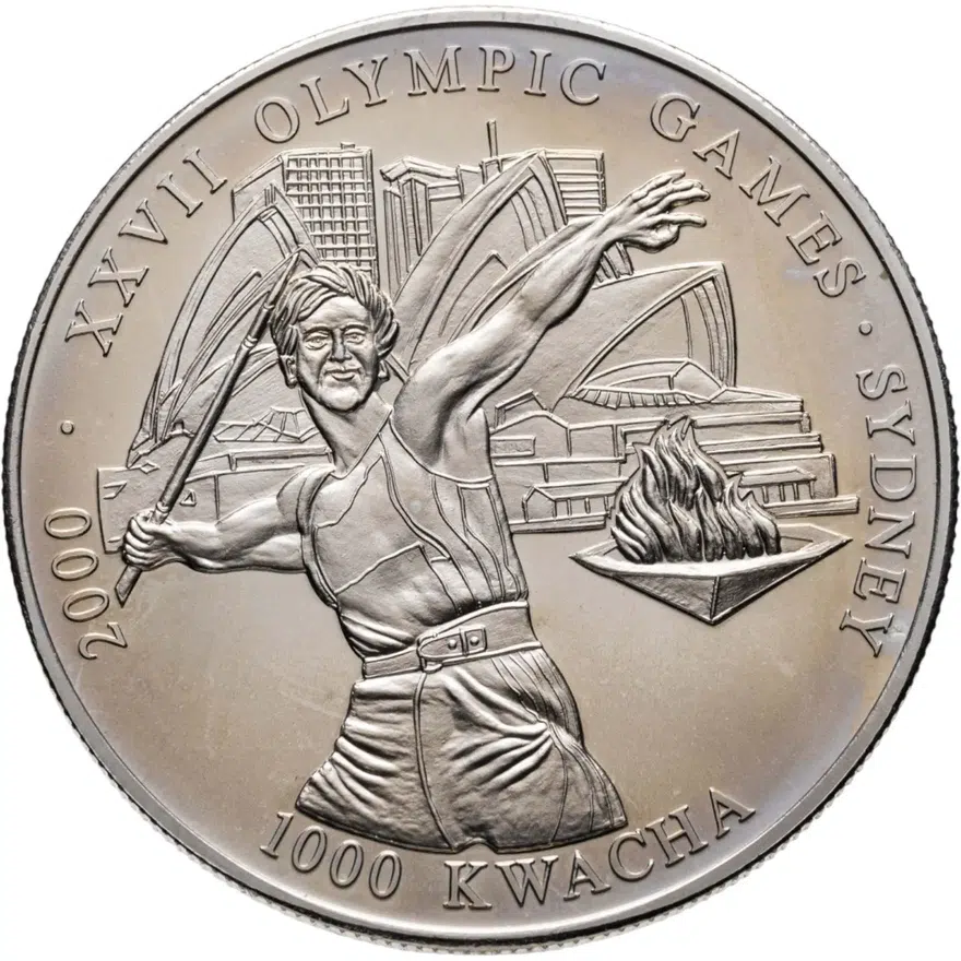 Замбия 1000 квач (kwacha) 2000 Игры XXVII летней Олимпиады Сидней-2000