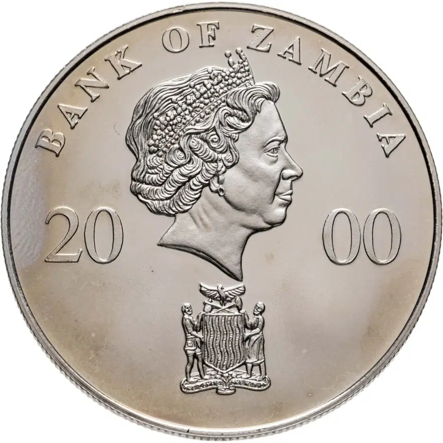 Замбия 1000 квач (kwacha) 2000 Игры XXVII летней Олимпиады Сидней-2000, реверс