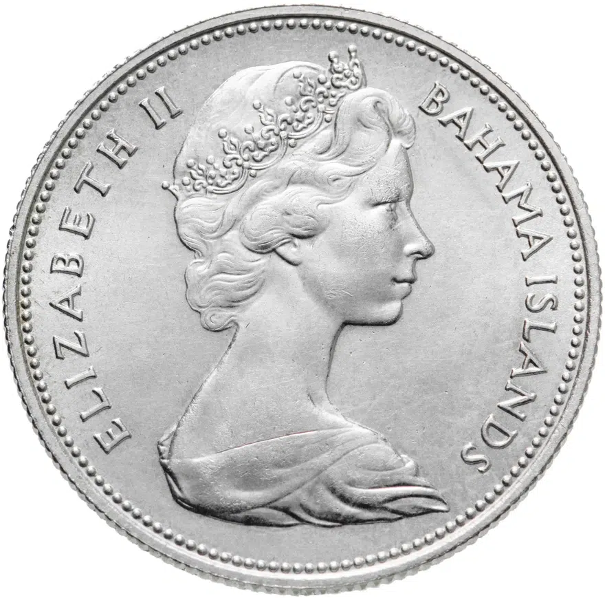 Багамы 50 центов (cents) 1969, реверс
