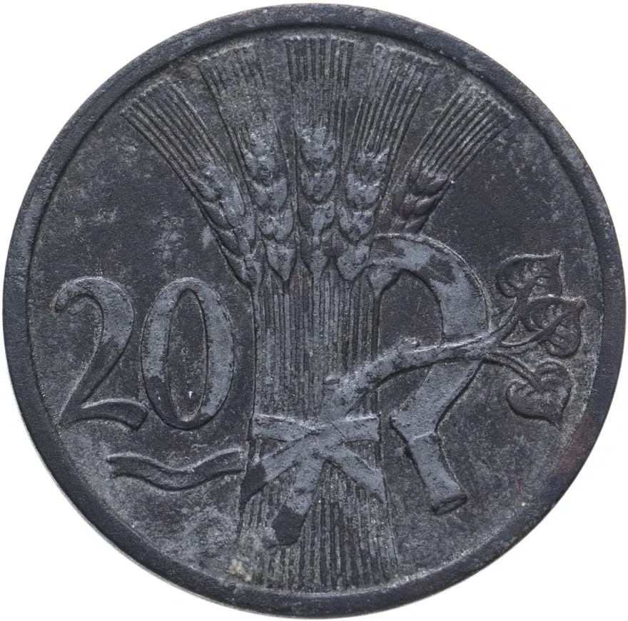Богемия и Моравия 20 геллеров (heller) 1943