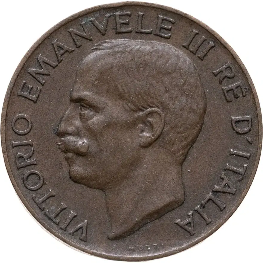 Италия 5 чентезимо (centesimi) 1923, реверс