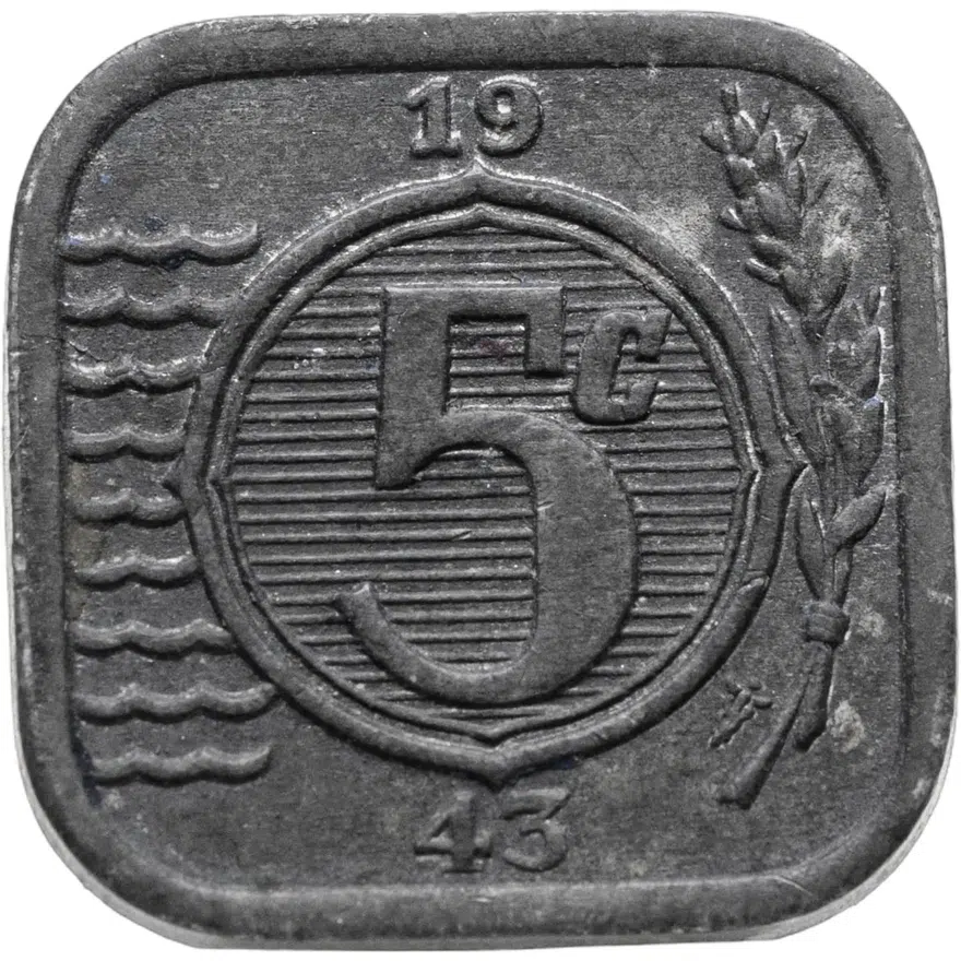 Нидерланды 5 центов (cents) 1943