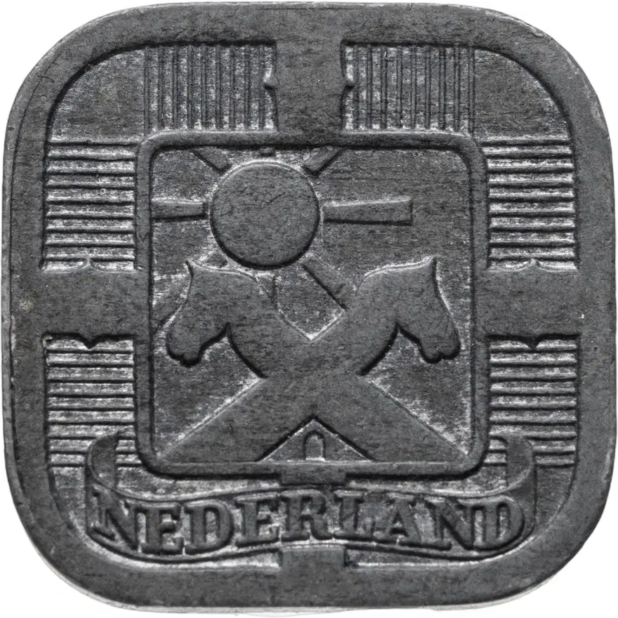 Нидерланды 5 центов (cents) 1943, реверс