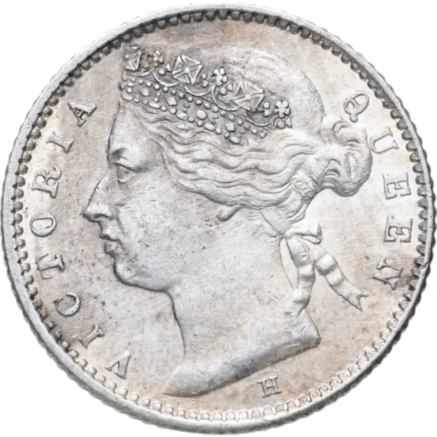 Стрейтс Сетлментс 10 центов (cents) 1882, реверс