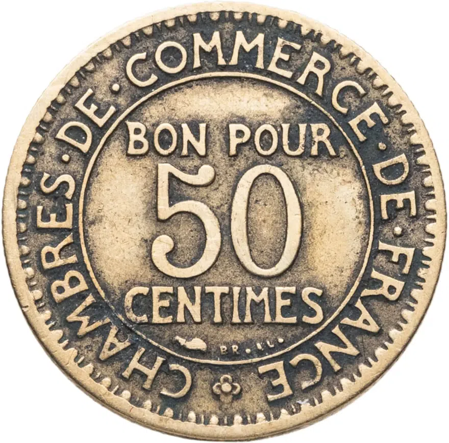 Франция 50 сантимов (centimes) 1924, аверс