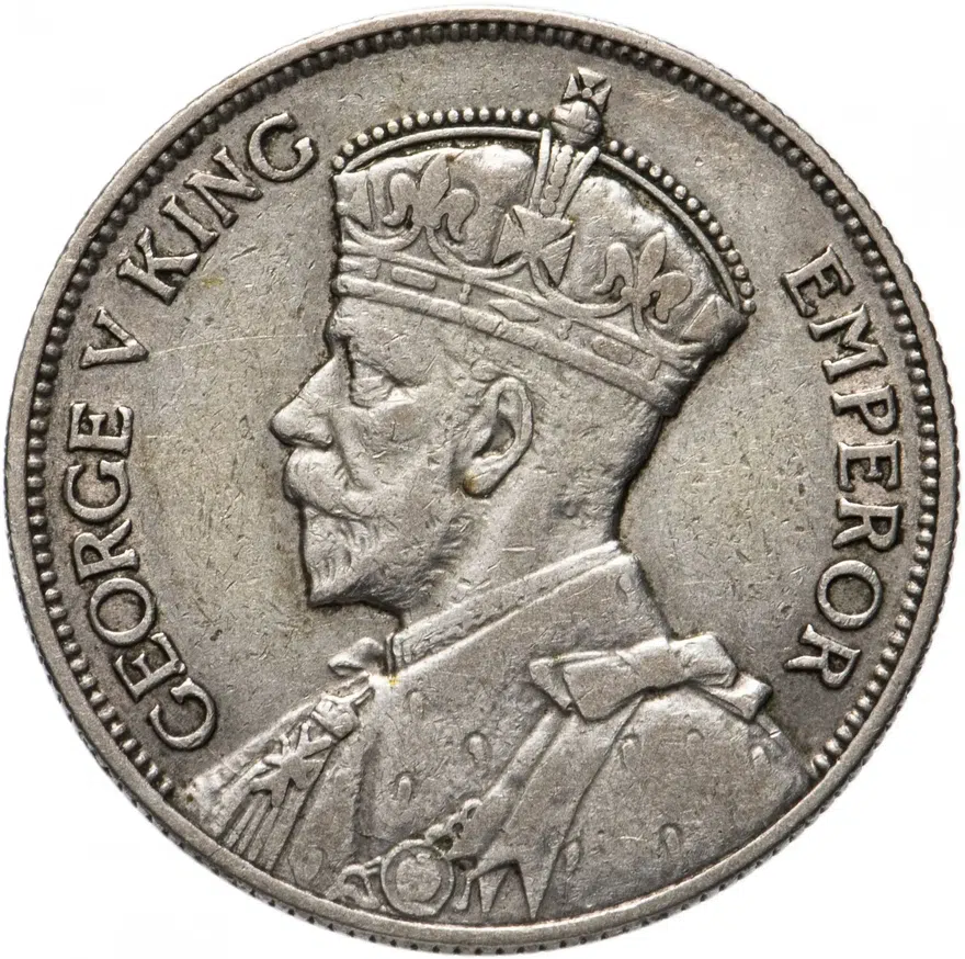 Новая Зеландия 1 флорин (florin) 1933, реверс
