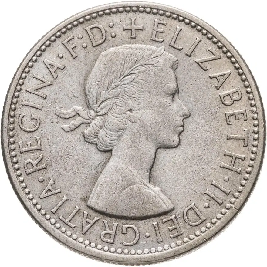 Австралия 2 шиллинга (флорин, shillings) 1956, реверс