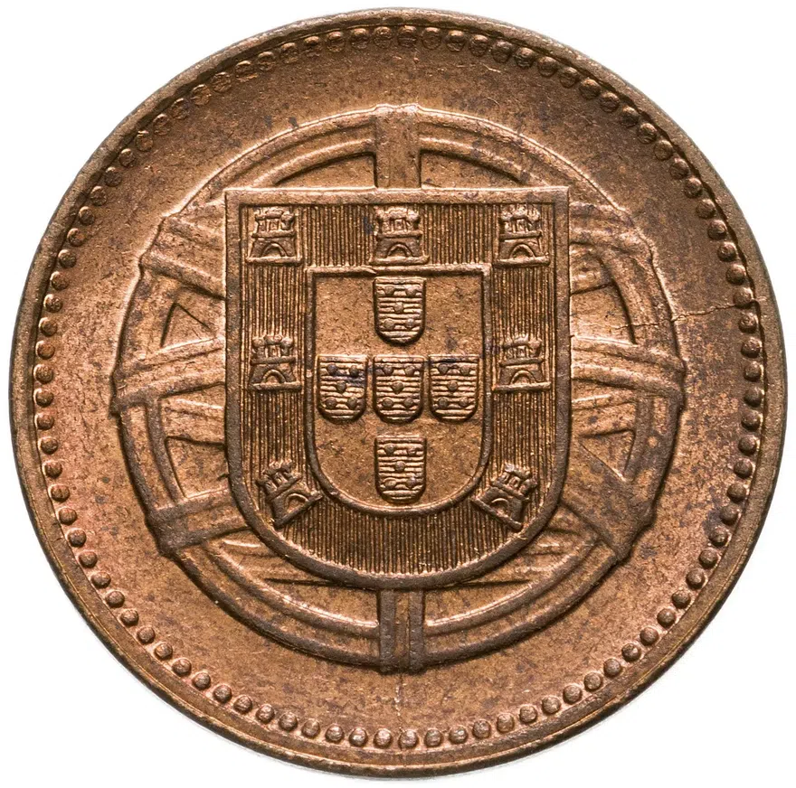 Португалия 2 сентаво (centavos) 1920, реверс