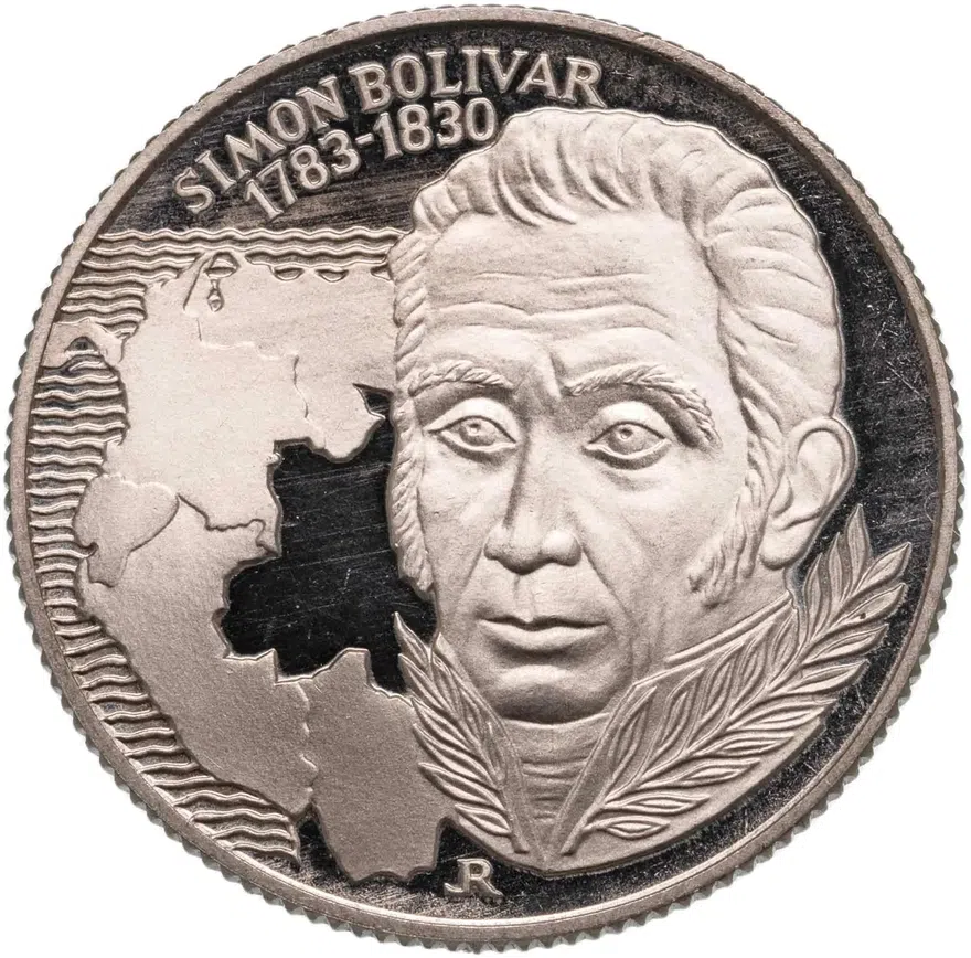 Венгрия 100 форинтов (forint) 1983  200 лет со дня рождения Симона Боливара