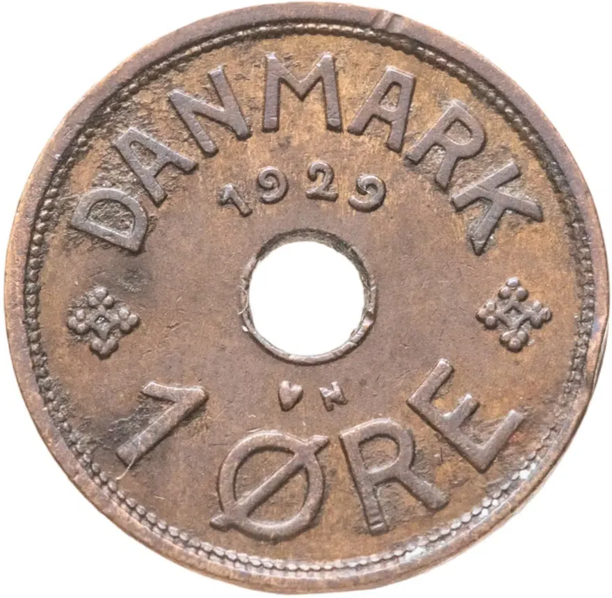 Дания 1 эре (ore) 1929