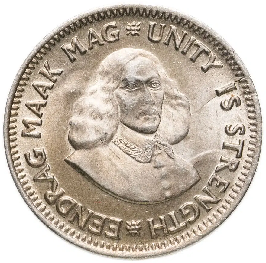 ЮАР 2 1/2 цента (cent) 1961, реверс