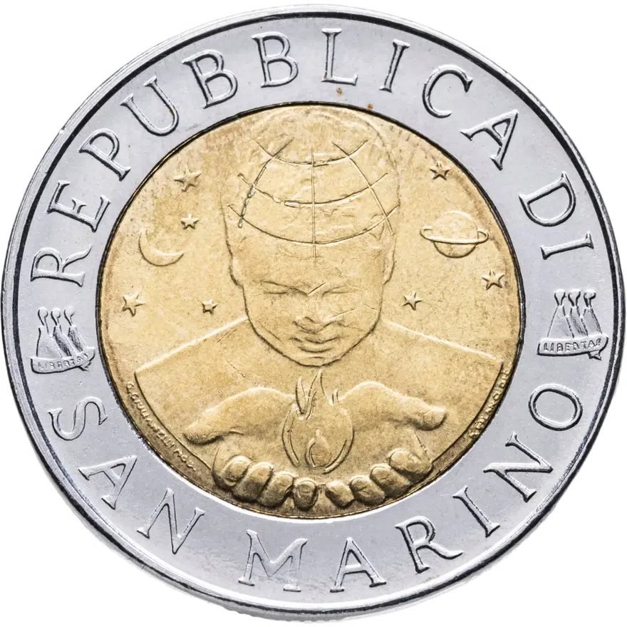 Сан-Марино 500 лир (lire) 1999