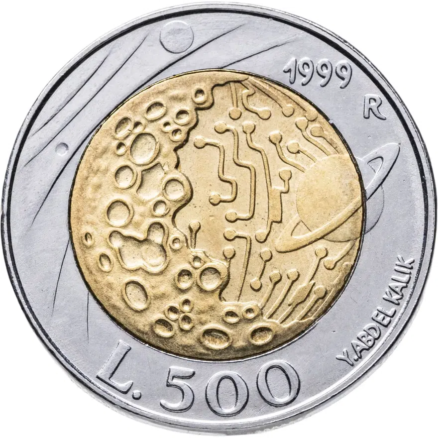 Сан-Марино 500 лир (lire) 1999, реверс