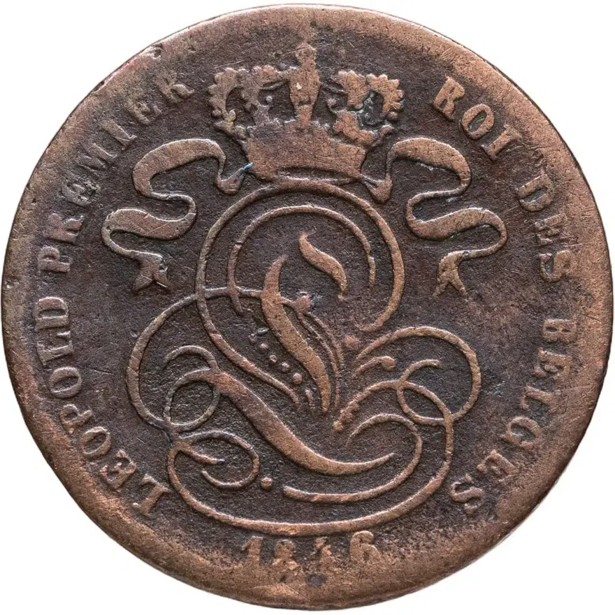 Бельгия 1 сантим (centime) 1846