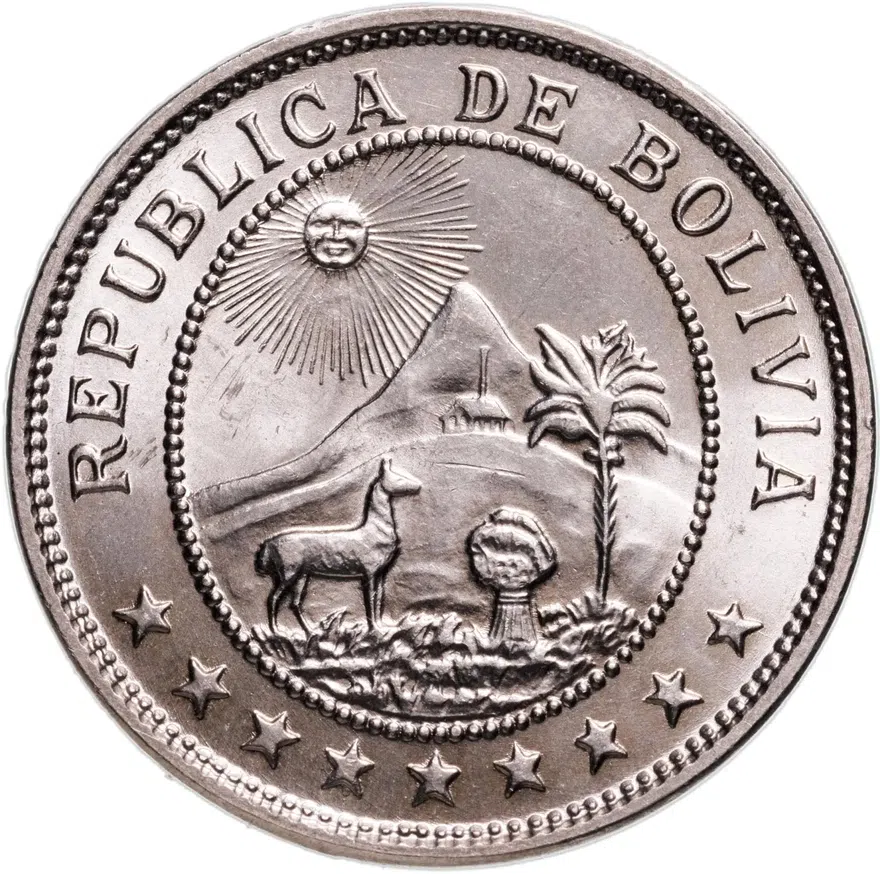 Боливия 50 сентаво (centavos) 1939
