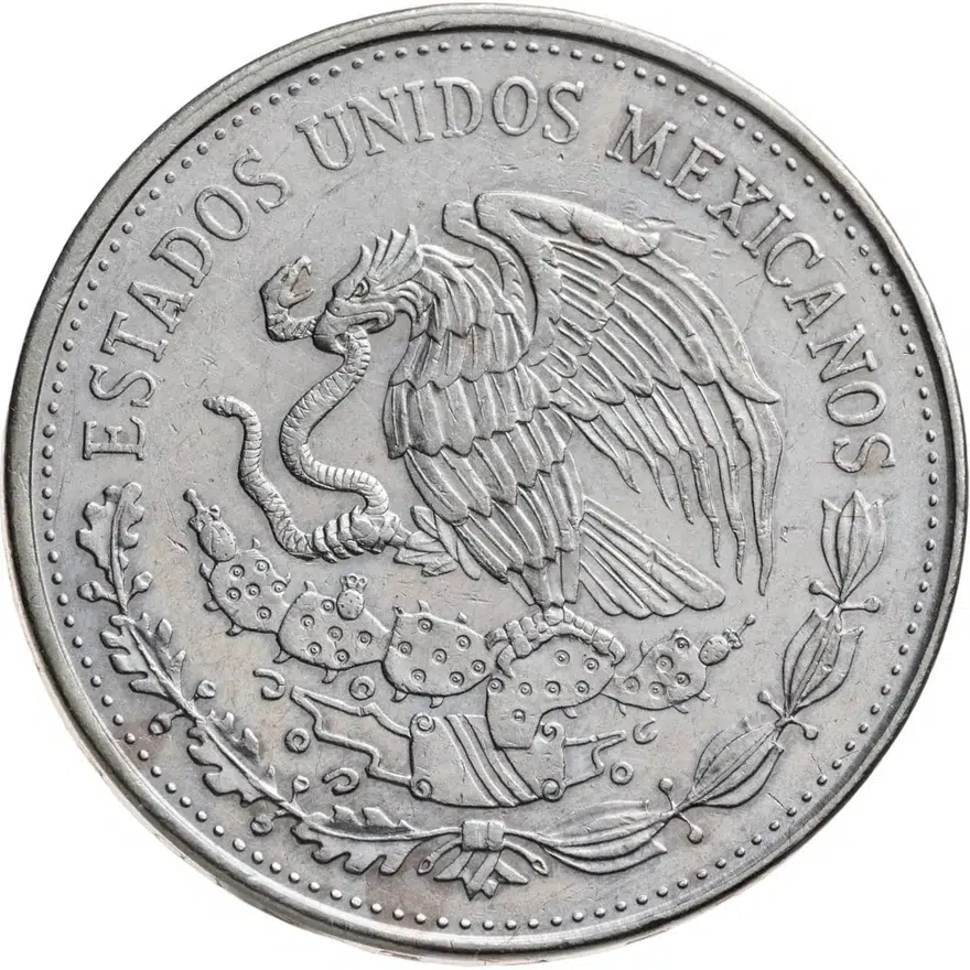 Мексика 20 песо (pesos) 1984, реверс