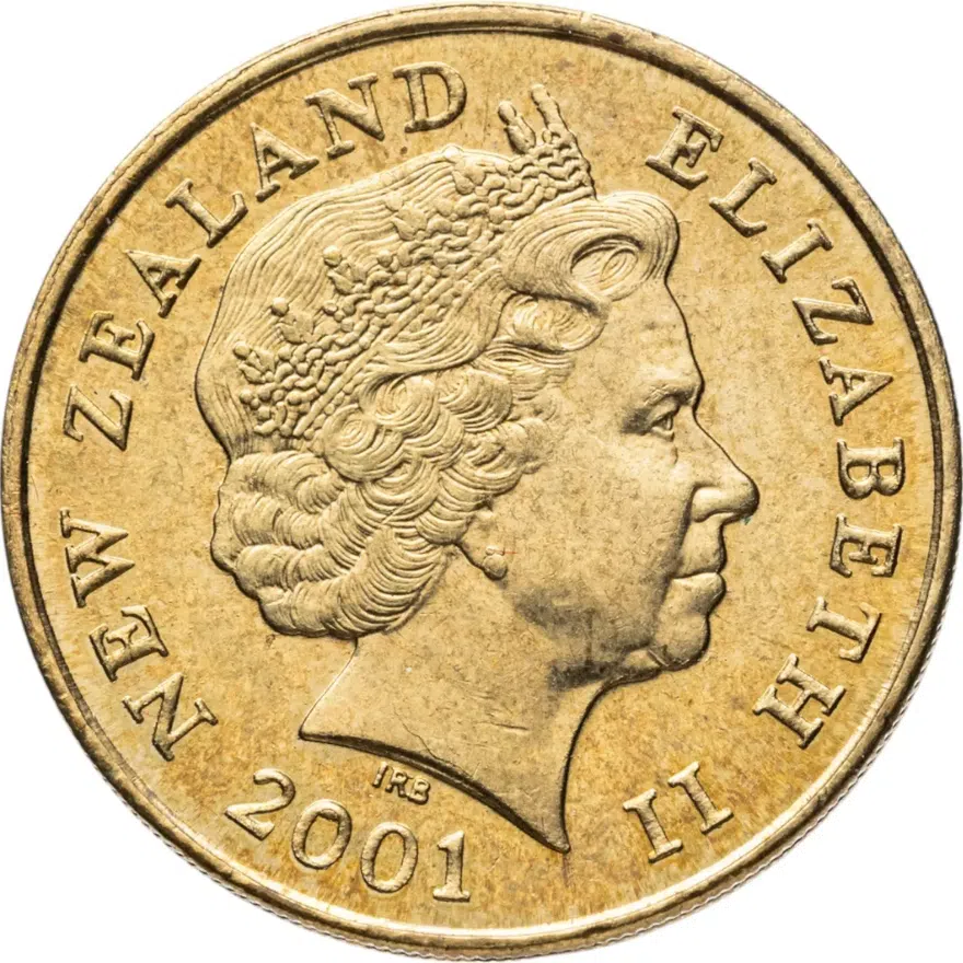 Новая Зеландия 2 доллара (dollars) 2001
