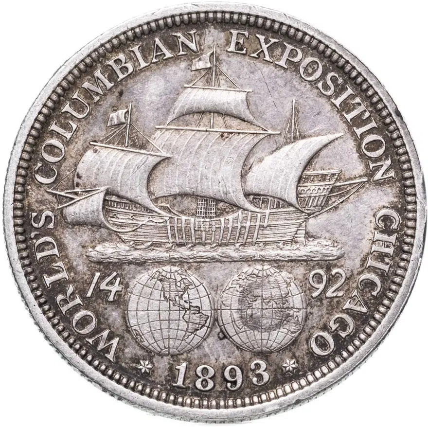 США 50 центов (1/2 доллара, half dollar) 1893  Колумбийская выставка, реверс