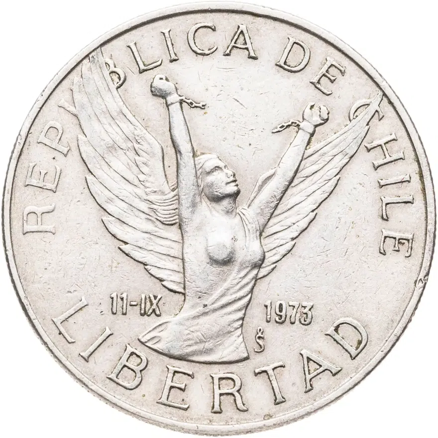 Чили 5 песо (pesos) 1980, реверс