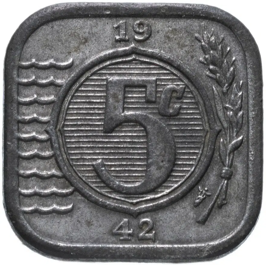 Нидерланды 5 центов (cents) 1942