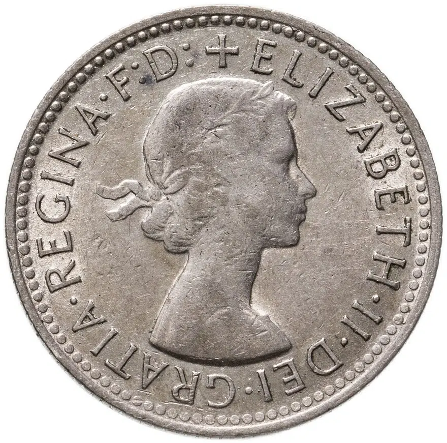 Австралия 1 шиллинг (shilling) 1960, реверс
