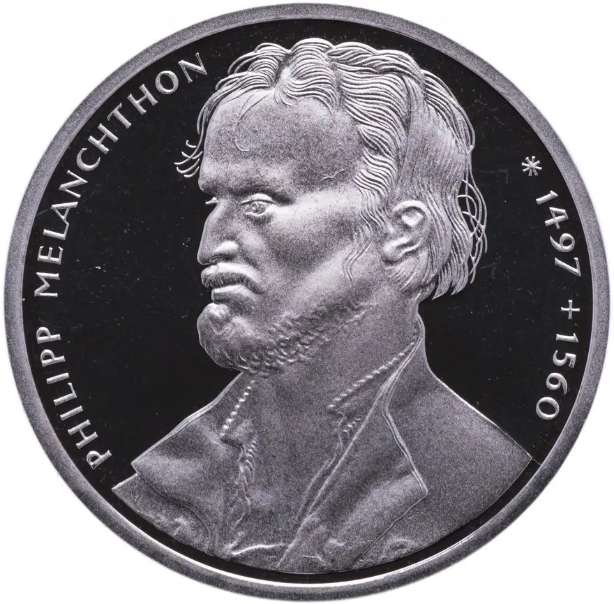ФРГ 10 марок 1997 "500 лет со дня рождения Филиппа Меланхтона" (G)