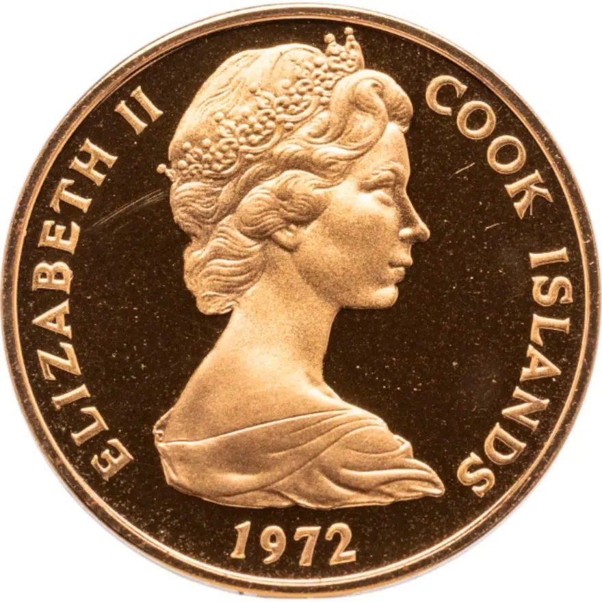 Острова Кука 2 цент (cents) 1972 Proof, реверс