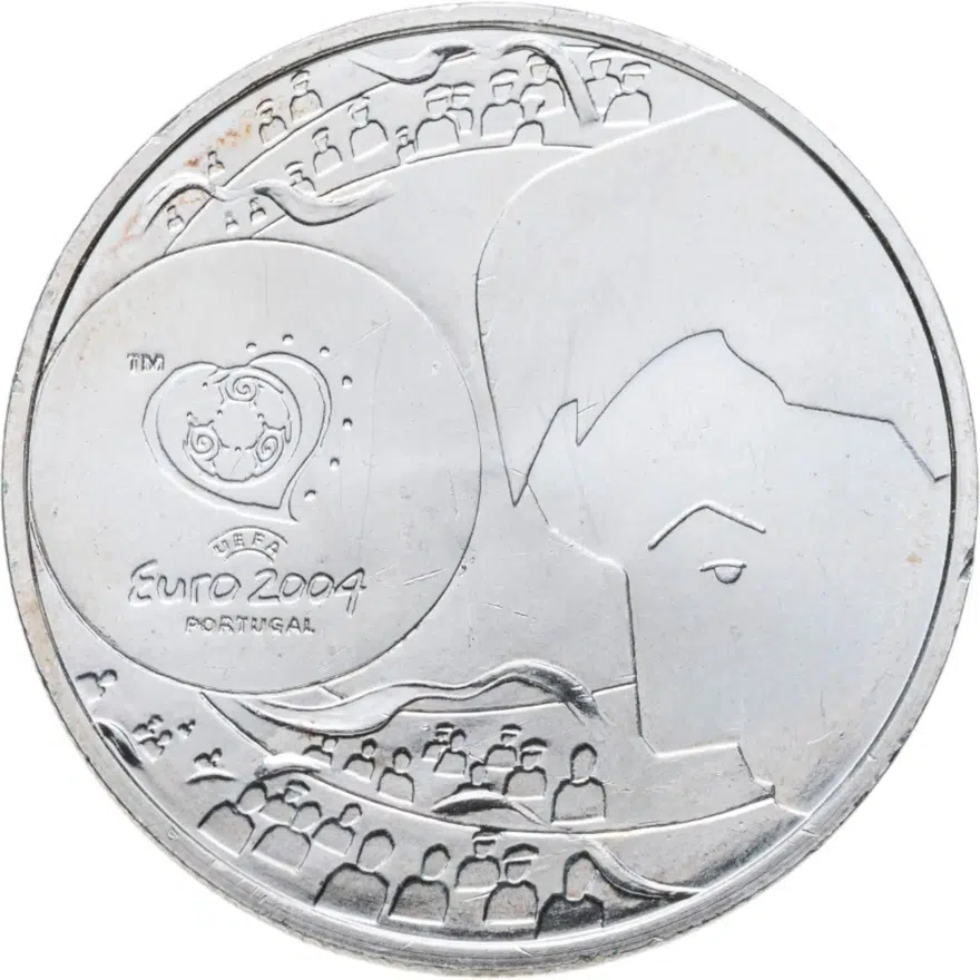 Португалия 8 евро (euro) 2004  Эффектность футбола - Удар, аверс