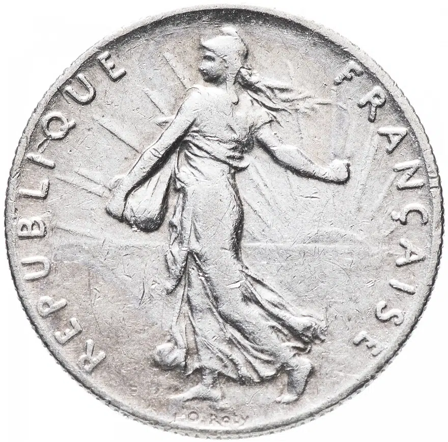 Франция 50 сантимов 1908-1920, реверс