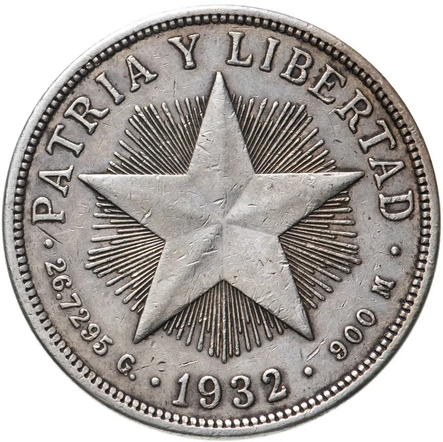 Куба 1 песо (peso) 1932