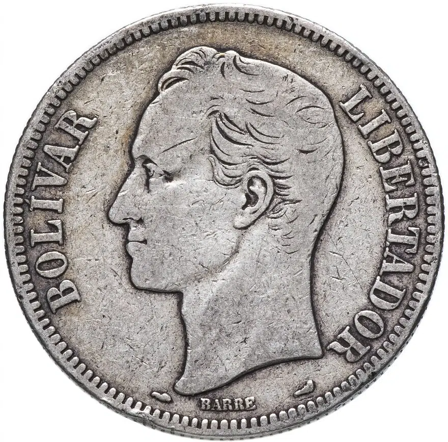Венесуэла 5 боливаров 1912
