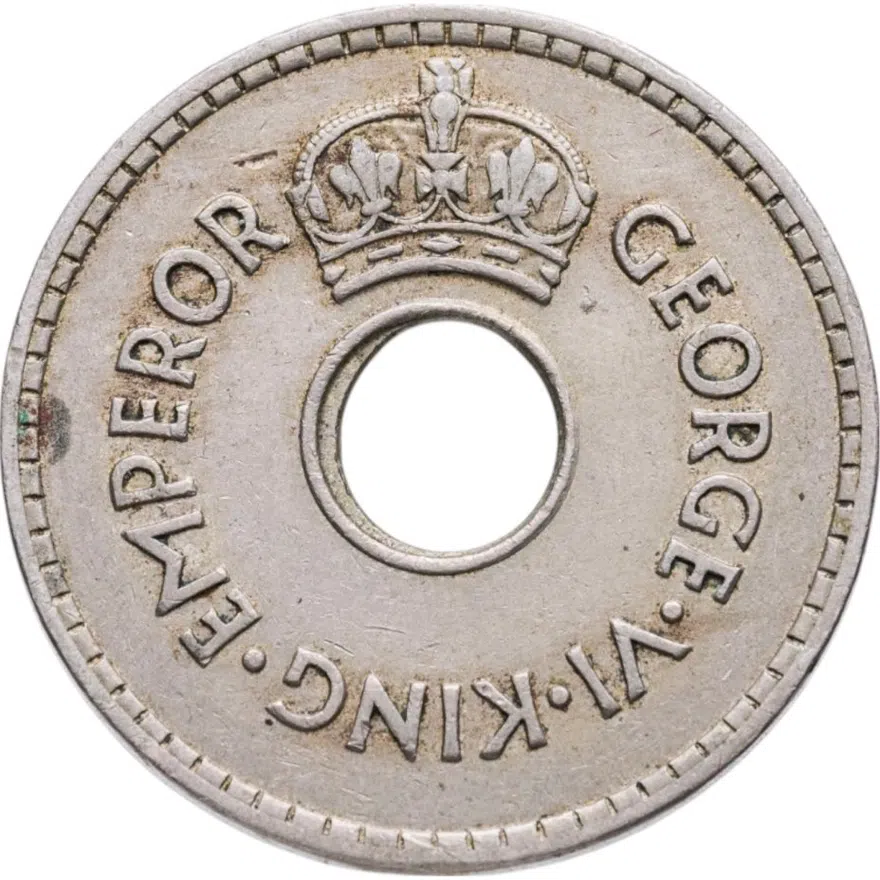 Фиджи 1 пенни (penny) 1945, реверс