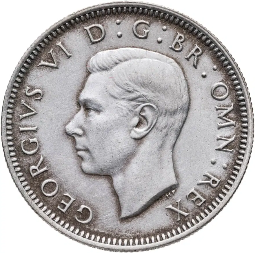 Великобритания 1 шиллинг (shilling) 1937  Шотландский шиллинг - лев, сидящий на короне, реверс